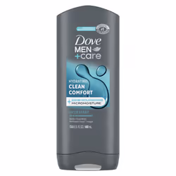 Dove Men+Care Body Wash and Face Wash Clean Comfort 13.5 oz for Dry Skin Effectively Washes Away Bacteria While Nourishing Yo ...