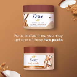 Scrub Brown Sugar & Coconut Butter For Silky Smooth Skin Body Scrub Exfoliates & Restores Skin's Natural Nutrients 298ml
