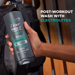 Dove Men+Care Post-Workout Body Wash For Men 3N1 Revive With Tea Tree Oil 18 oz