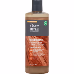 DOVE MEN + CARE Body Wash Sandalwood + Cardamom Oil to Rebuild Skin in the Shower with Plant-Based Cleansers and Moisturizers ...