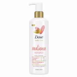 Dove Body Love Body Cleanser Radiance Renew For Dull Skin Exfoliating Body Wash Cleanser with Vitamin C Serum 17.5 fl oz