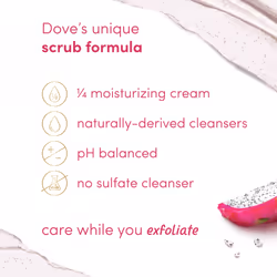 Dove Body Scrub Dragon Fruit & Coconut Cream For SIlky Smooth Skin Body Scrub Exfoliates and Provides Lasting Nourishment 15 oz