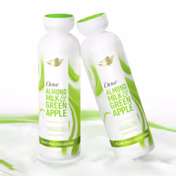 Dove Plant Milk Cleansing Body Wash Almond Milk & Green Apple for Moisturized Skin Gentle Cleanser  No Sulfates or Parabens  pH balanced 17.5 fl oz