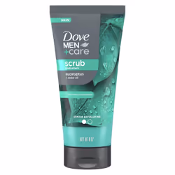 Dove Men+Care Eucalyptus Body and Face Scrub Deeply Exfoliates for Hydrated & Nourished Skin 100% Gentle Cleanser No Sulfate ...