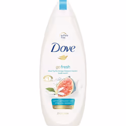 Dove Go Fresh Body Wash 100% Gentle Cleansers, Sulfate Free Blue Fig and Orange Blossom Effectively Washes Away Bacteria Whil ...