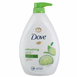 Dove Refreshing Revitalizes And Refreshes Skin Body Wash  Cucumber and Green Tea  34 fl oz (3 pack) (Bundle)