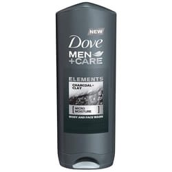 Dove Men + Care Elements Body Wash  Charcoal and Clay  13.5 Ounce (Pack of 3)