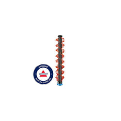 1934F, Carpet Brushroll Crosswave, Black/Orange/Blue, One Size