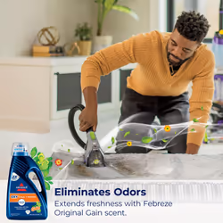 Bissell OXY Clean + Refresh with Febreze Original Gain Scent Formula (60oz)  Upright Carpet Cleaner Formula for Capets  Upholstery & Stairs
