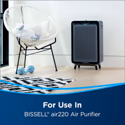 BISSELL air220 Air Purifier Replacement HEPA + Pre-Filter and Activated Carbon Filter Pack  3315   Black