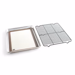 Nordic Ware 43130, Rectangular, Aluminium, Silicone, Steel, Aluminium