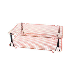 Nordic Ware Stackable Cooling 2 Copper Racks Plus 4 Snap-On Legs  16.875 in ? 11.5 in ? 0.75 in