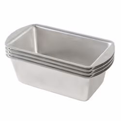 Nordic Ware Natural Aluminum Commercial Mini Loaf Pans  Four 2-Cup Pans