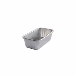 Naturals 1 Pound Loaf Pan, Natural Aluminium Bread Tin with Superior Heat Conductivity, Premium Bakeware Made in The USA, Sil ...