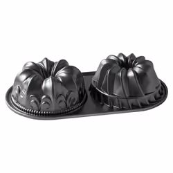 Nordic Ware 84024 Bundt Duet Pan  5 Cup  Graphite