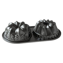 Nordic Ware 84024 Bundt Duet Pan  5 Cup  Graphite