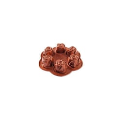 Nordic Ware Rosebud Baking Pan, 2-1/4 Cup Capacity, Copper