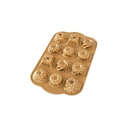 Nordic Ware Bundt Charms Pan Gold