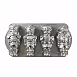 Nordic Ware Nutcracker Cakelet Pan Gold