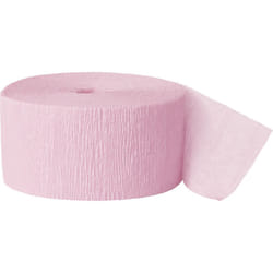 Unique Party Crepe Streamer Roll (81ft) - One Size, Pastel Pink