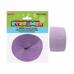 Unique Party 6330, Party streamers, Paper, Lavender, Theme party, 24.6 m, 44.5 mm