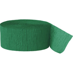 Unique Party Crepe Streamer Roll (81ft) - One Size, Emerald Green