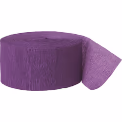 Unique Party Crepe Streamer Roll (81ft) - One Size, Purple