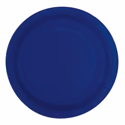 Unique Party 30949, Plate, Round, Paper, Blue, Monochromatic, 16 pc(s)