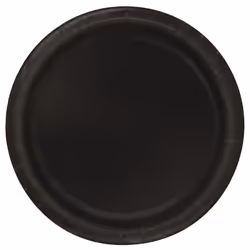 Unique Party 32080, Plate, Round, Paper, Black, Monochromatic, 16 pc(s)