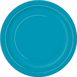 Unique Party 32123, Plate, Round, Paper, Blue, Monochromatic, 16 pc(s)