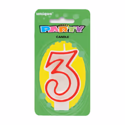 Unique Party 360-3, Candles, Red, 1 pc(s)