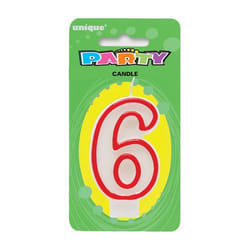 Unique Party 360-6 cake candle/sparkler Red 1 pc(s)