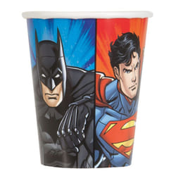 Unique Party  49966  - 9oz Justice League Paper Cups, Pack of 8
