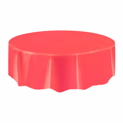 Unique Party 50025, Decoration, Plastic, Red, Theme party, Table, Round Table Cover