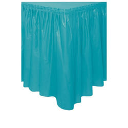 Unique Party 50124 disposable tablecloth Rectangular Plastic Teal