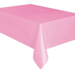 Unique Party 50392 disposable tablecloth Rectangular Plastic Pink