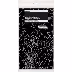 Unique Party 51003, Rectangular, Plastic, Black, White, Pattern, 1 pc(s), 1370 mm