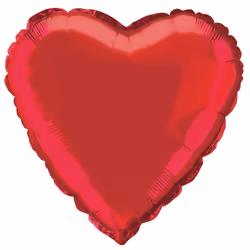 Unique Party 52953, Toy balloon, Foil, Red, Heart (shape), 450 mm, 1 pc(s)