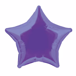 Unique Party 53326, Toy balloon, Foil, Purple, Anniversary, Star, 50 cm