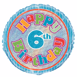 Unique Party 55495, Toy balloon, Foil, Multicolour, Birthday, Round, 6 yr(s)