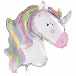 Unique Party 56709, Toy balloon, Foil, Multicolour, Birthday, Figure, 106 mm