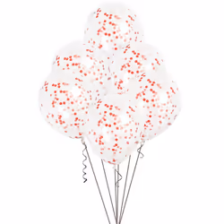 Unique Party 58116, Toy balloon, Transparent, Birthday, Oval, 30 cm, 6 pc(s)