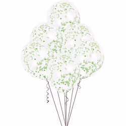 Unique Party 58119, Toy balloon, Transparent, Birthday, Oval, 30 cm, 6 pc(s)