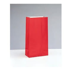 Unique Party 59003 paper bag Red
