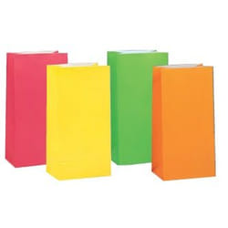 Unique Party 59016 paper bag Assorted colours