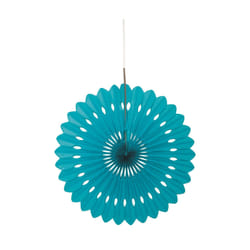 Unique Party 63193 decorative finial Decorative fan Teal Paper 1 pc(s)