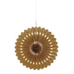 Unique Party 63195 decorative finial Decorative fan Gold Paper 1 pc(s)