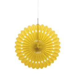 Unique Party 63259 decorative finial Decorative fan Yellow Paper 3 pc(s)