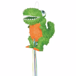 Unique Party T-Rex, Standard pinata, Any gender, Green, Orange, 300 mm, 400 mm, 1 pc(s)