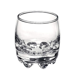 Bormioli Rocco Galassia Shot Glasses - Gift Set Of 6 Drinking Shot Cups With Elegant Curved Shape  Heavy Sham & Interlocking Feet - Short Shooter Tumb